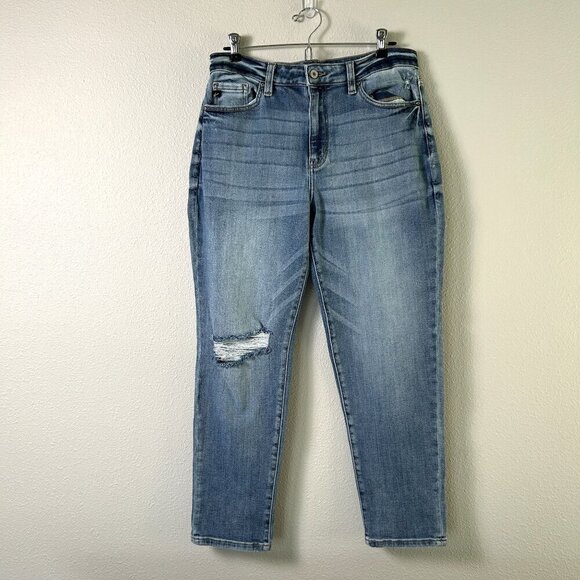 KanCan Denim - KanCan Clanton High Rise Mom Fit Jeans Womens Size 11 Blue Straight KC9232M
